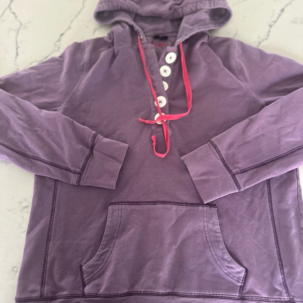 Boden Purple Hoodie with Pink Accents